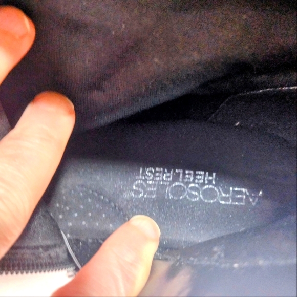 Aerosoles Patience Faux Leather Extended Calf Knee-High Stack Heel Boots - Picture 11 of 15